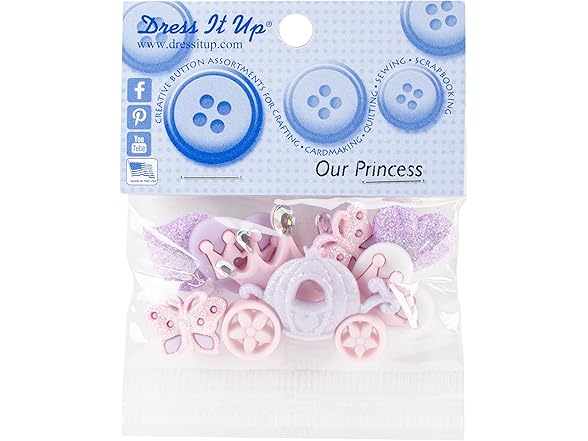 Jesse James Dress It Up Embellishments-Our Princess