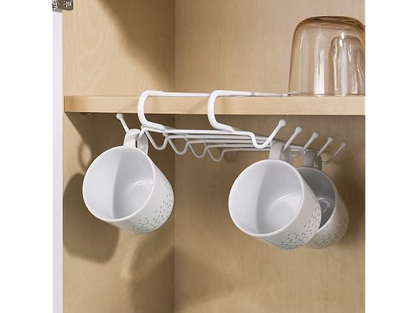 Home Basics 10 Hook Under Shelf Mugs Cup