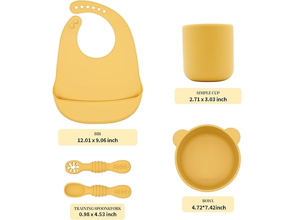 5-piece set with Bear Bowl