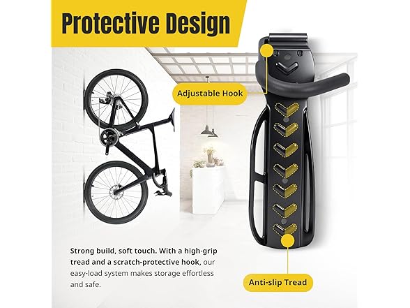 MaxxHaul 51186 Wall-Mounted Bike Rack Heavy-Duty