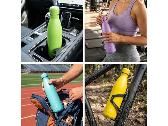 Konokyo 24 Pack 12 oz Insulated Stainless Steel Water Bottle