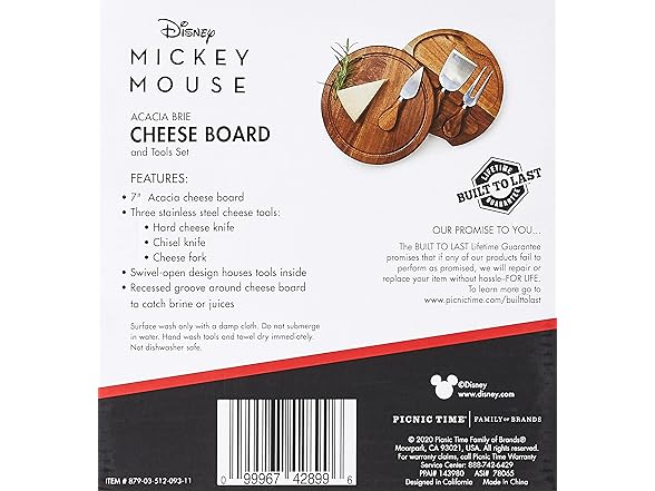 Disney Mickey Mouse & Minnie Cheese Board