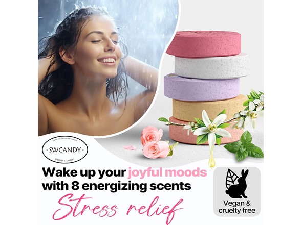 (2-Pack) Aromatherapy Shower Steamers, 8-Ct