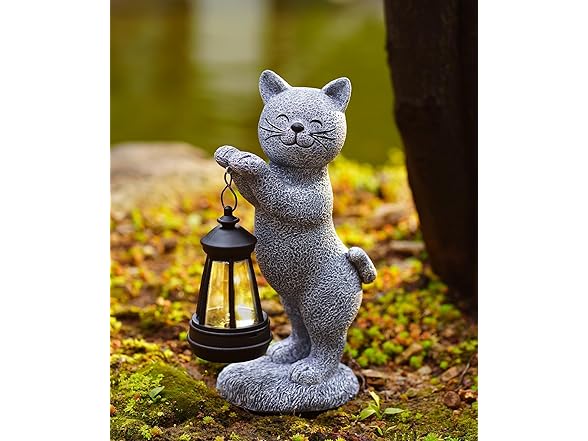 Cat Outdoor Garden Statue Décor
