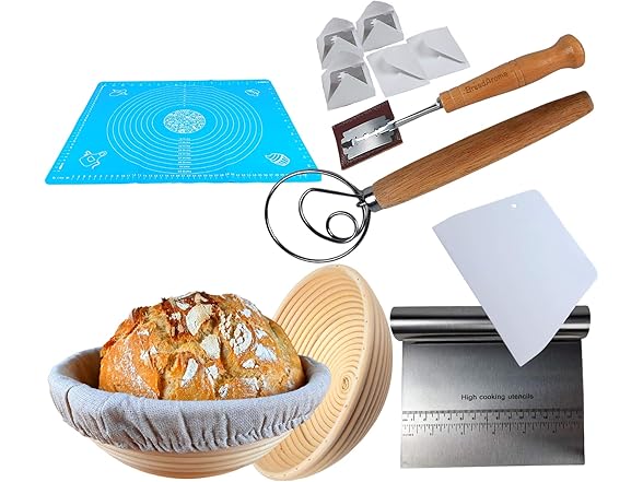 9 Piece Bread Proofing Basket Set