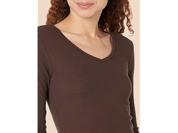 Amazon Essentials Women 2-Pack LS V-Neck