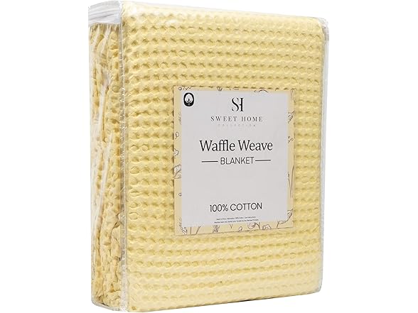 100% Fine Cotton Blanket Luxurious Weave