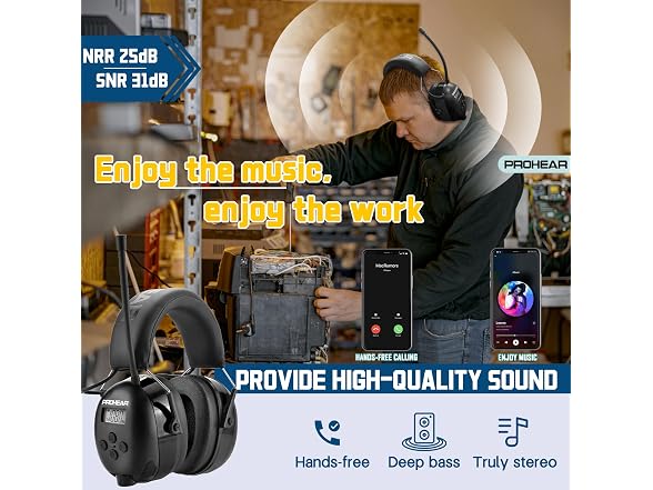 PROHEAR Bluetooth Radio Headphones