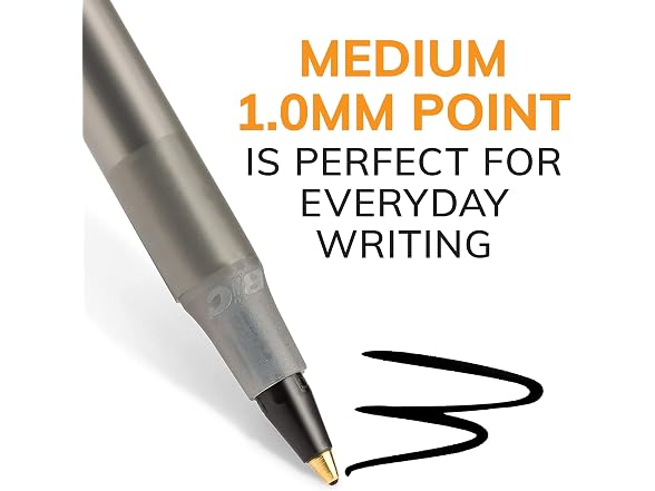 (3-Pack) BIC Round Stic Ballpoint Pens