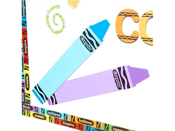 Eureka Crayola Crayons Door, Window, and Bulletin Board