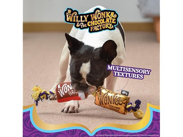 WILLY WONKA Pets Wonka Bar Plush Golden Tick