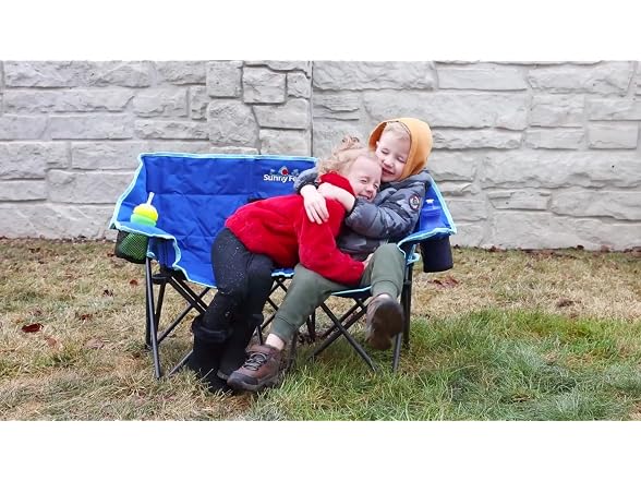 SUNNYFEEL Blue Kids Double Camping Chair