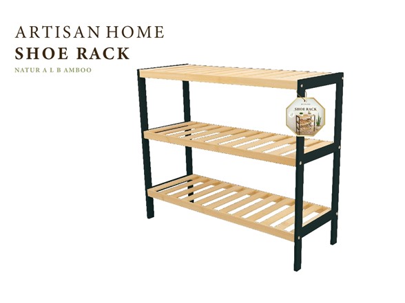 Artisan Home 3 Layer Bamboo Shoe Rack: Your Choice