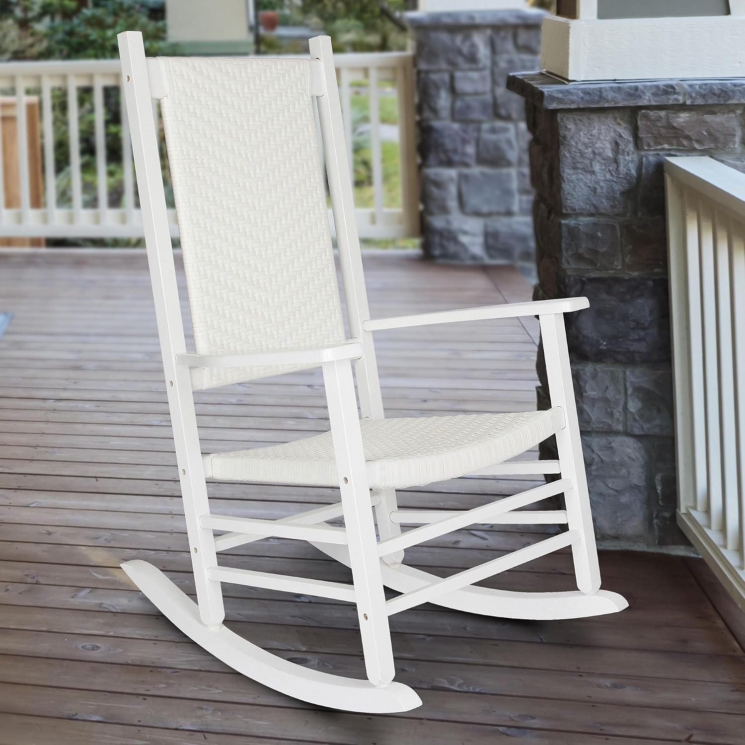 Shine Company Hampton Wooden Rocking Chair - Gallery 16