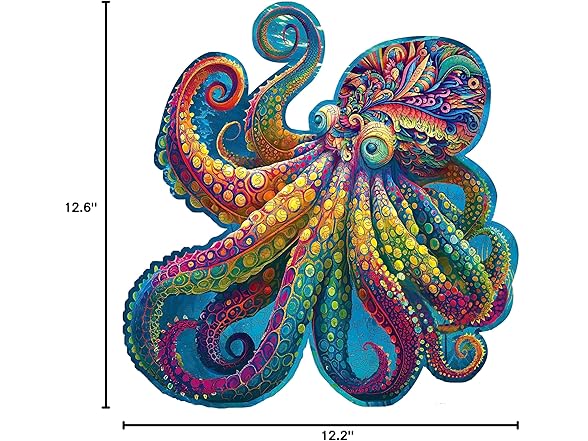 300 Pcs Wooden Octopus Puzzle