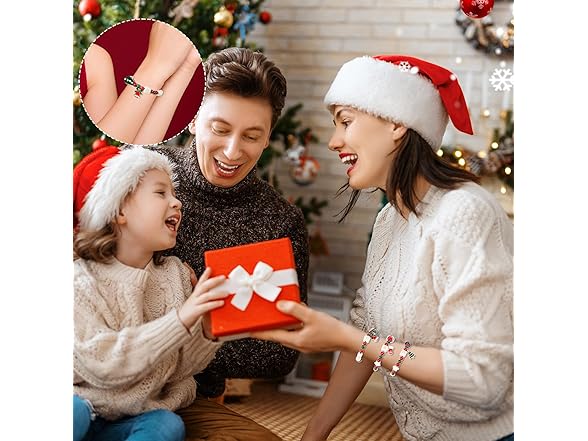 Saimiy 2 pcs Christmas Bracelets