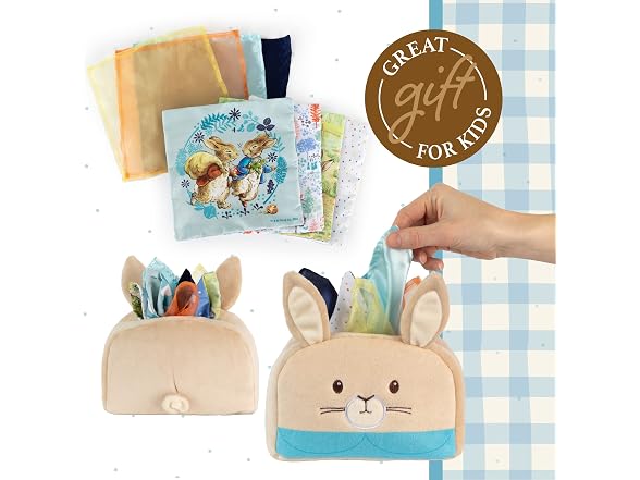 Kids Preferred Peter Rabbit Tissue Box Sensor Toy