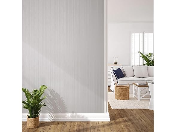 Grey Textured Peel Stick Wallpaper