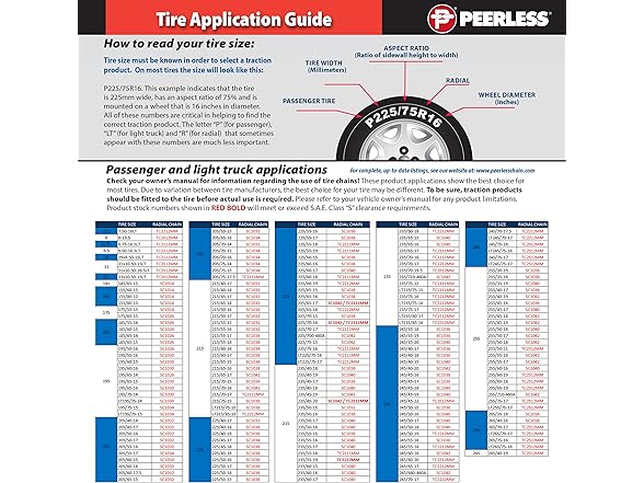SCC Radial Cable Traction Tire Chains