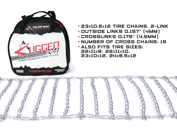 The ROP Shop | Pair 2 Link TIRE Chains Ride