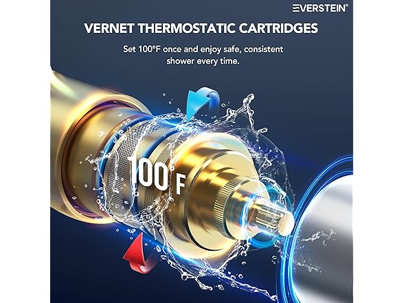 EVERSTEIN SFS1004A-NK12 Brushed Nickel 12" Shower System