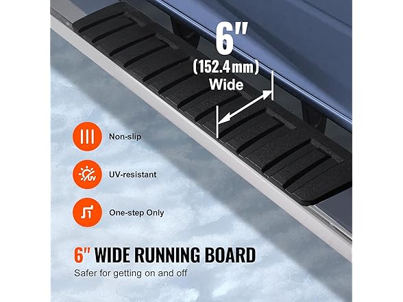 VEVOR Running Boards, 6" Step Bars