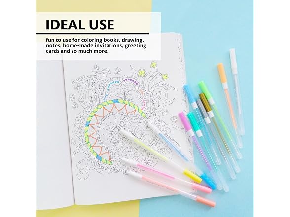 BAZIC 12 Pastel Color Collorelli Gel Pen