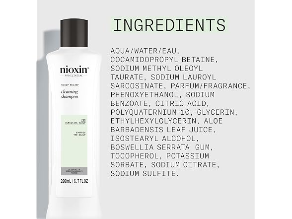 Nioxin Scalp Relief Cleanser Shampoo, 6.7 oz