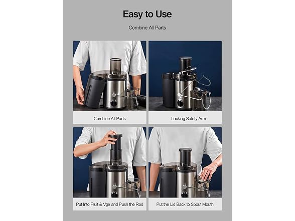 Qcen 500W Centrifugal Juicer Blue