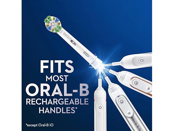 6PK Oral-B Floss Action Replacement Brush Heads