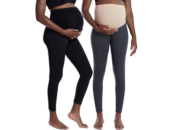 Motherhood Black/Char 2Pack Legging (S)