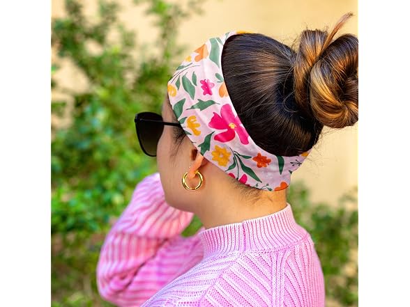 Karma Wide Fabric Headband Stained Glass