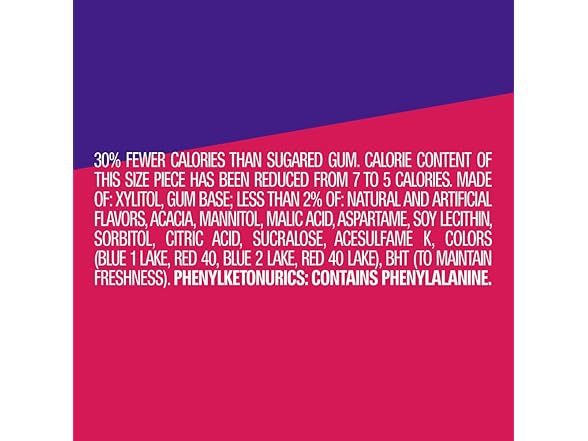 Extra Refreshers Berry Mix Gum, 40-Piece