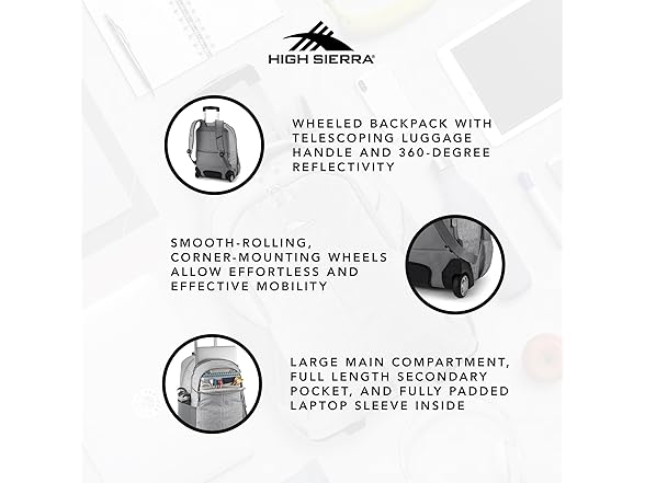 High Sierra Powerglide Pro, Silver Heather