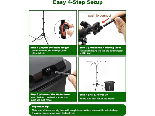 Ausic Portable Misting System with Stand