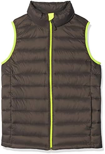 Amazon Essentials Toddler Boys' Lightweight Water-Resistant Packable Hooded Puffer Vest