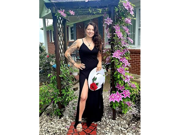 TOB Women (M) Sexy Sleeveless Spaghetti Long Dress