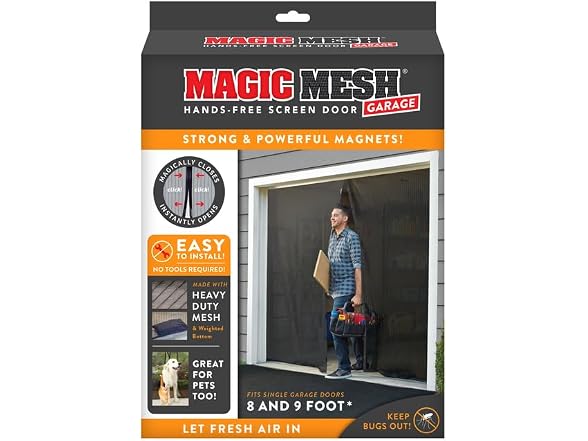 Magic Mesh Garage Door Screen