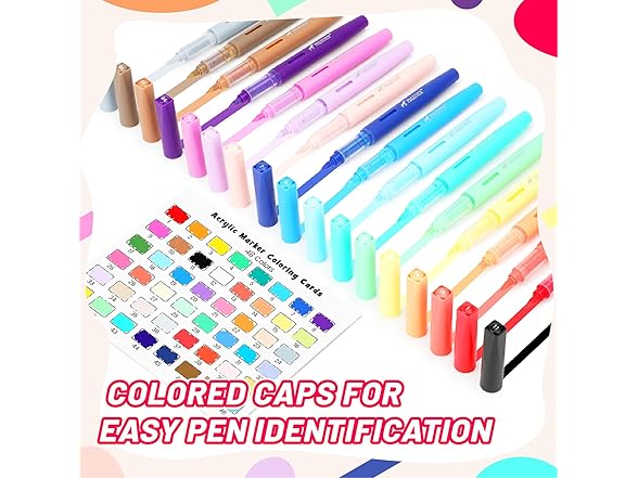 Pagather Acrylic Paint Markers Brush Tip