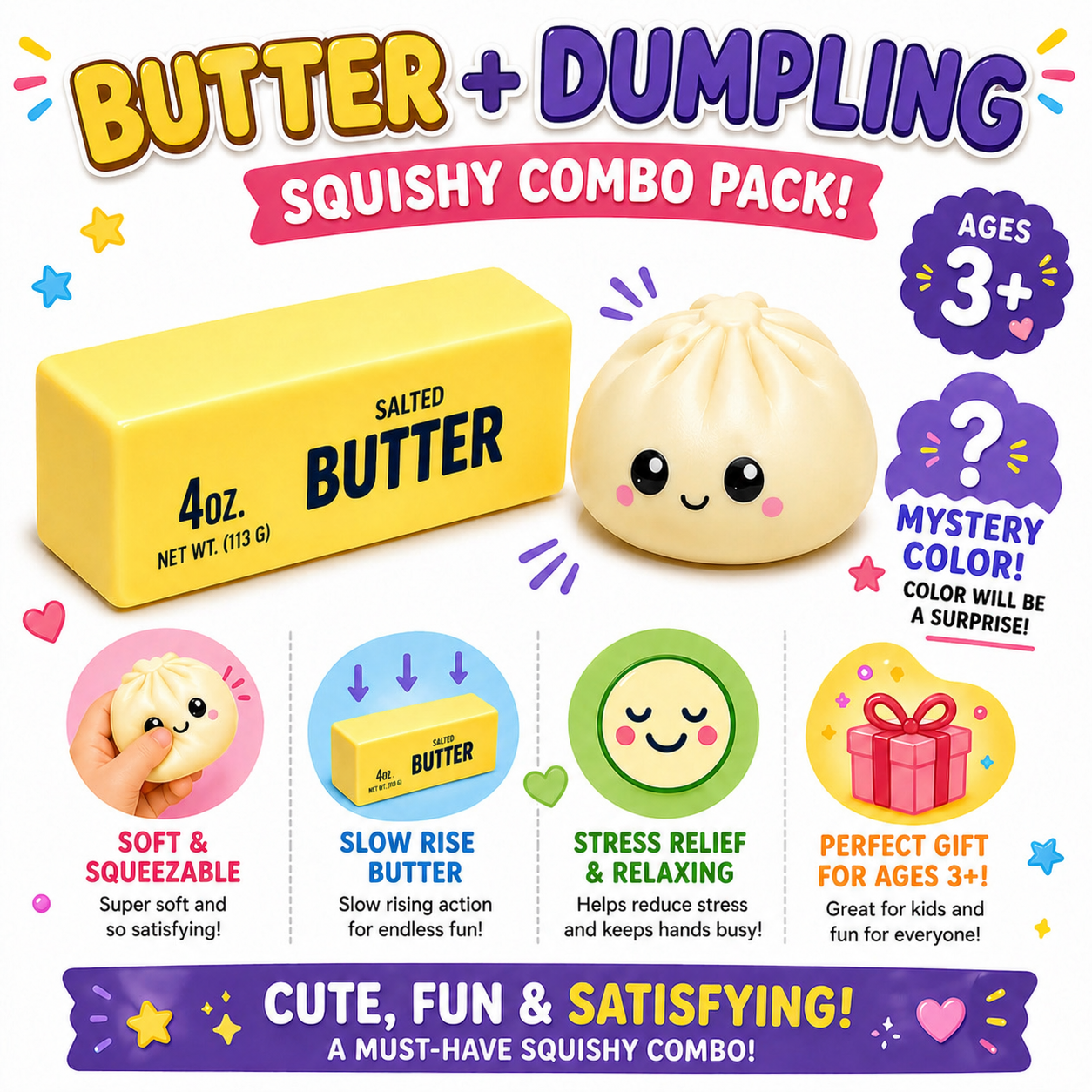 Squishy Dumpling + Butter Combo Pack - Gallery 8