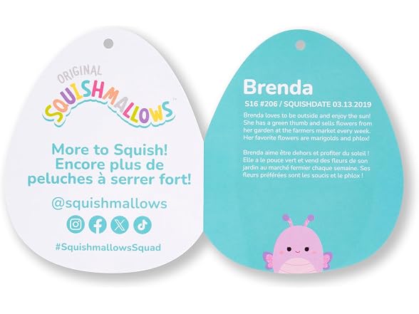 Squishmallows Original 16-Inch Butterflu