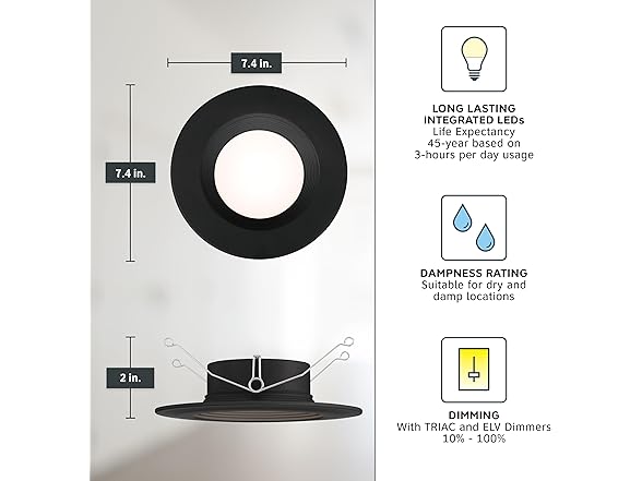 DESIGNERS FOUNTAIN LED Recessed Ceiling Light