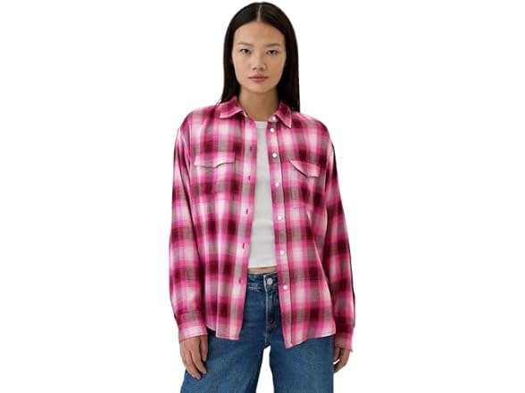 GAP Women (X-Small Petite) Long Sleeve Shirt