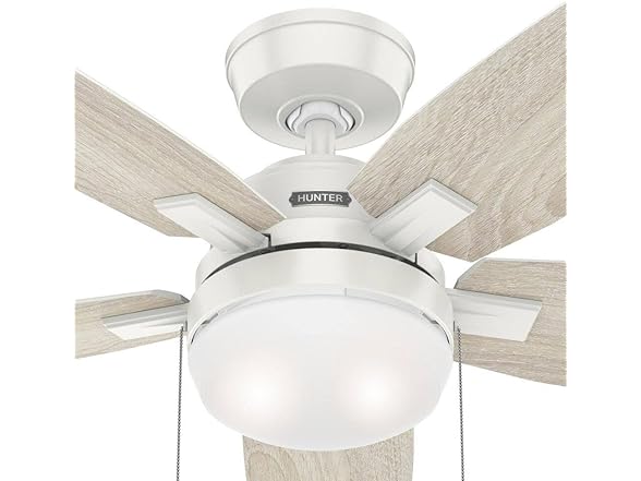 Hunter Fan 52 Inch White Ceiling Fan with Light