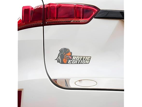 Dog Car Badge Rottie 3D Laser Cut