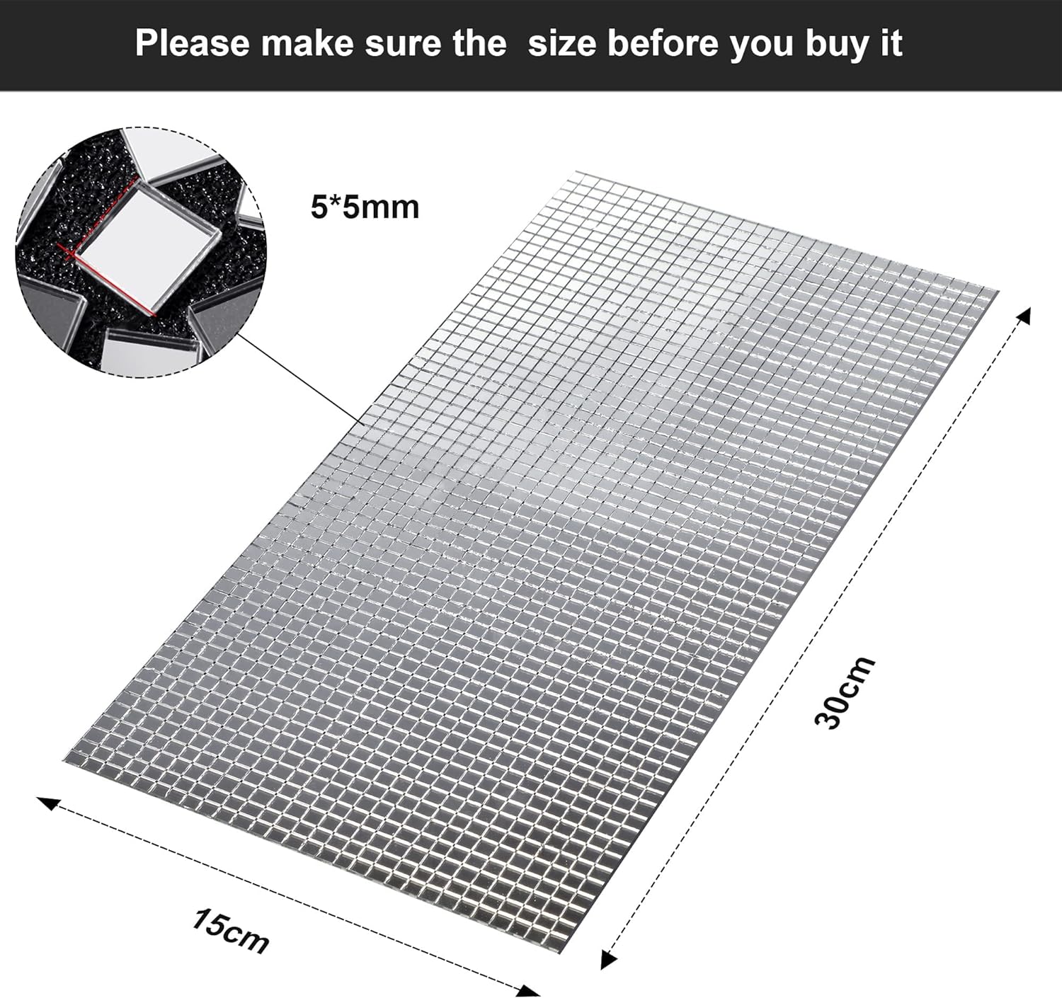 Adhesive Mini Square Glass (2 Pack) - Gallery 10