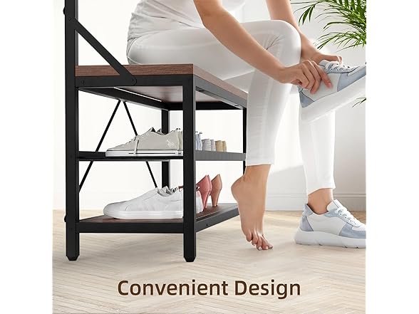 MegaChoice Hall Tree with Bench and Shoe Storage