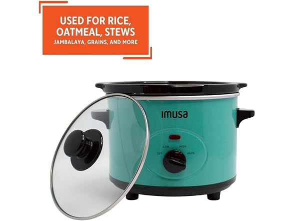 IMUSA Slow Cooker 1.5qt Teal