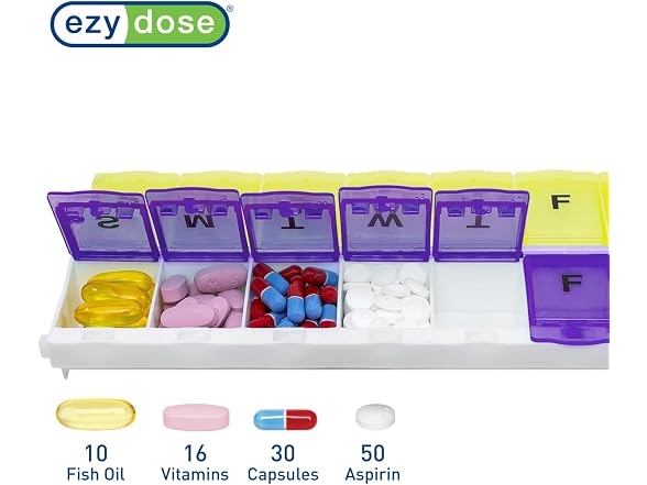 Ezy Dose Weekly 7 Day AM/PM Pill Organizer