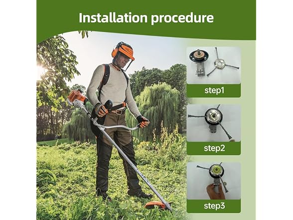 KTHostler GAR-118 (2 Pack) Steel Wire Grass Trimmer Head